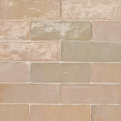 Carreau de terrain zellige brillant 2 po x 6 po Zagora