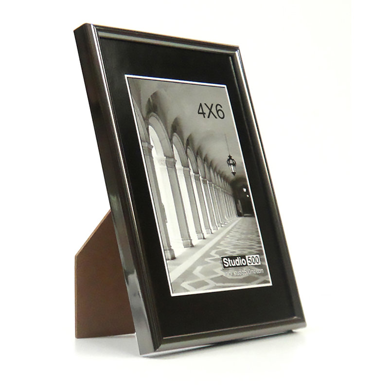 Cadre photo Glam Sleek, 6 po x 4 po, Industriel clair