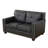 Benilda 57'' Faux Leather Loveseat
