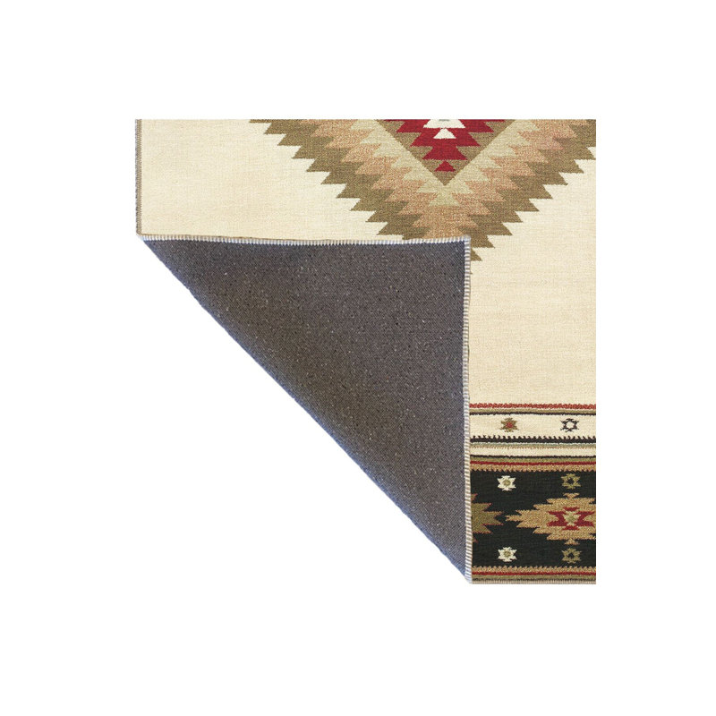Tapis géométrique Wicker Design, Rectangle 5 pi 1 po x 7 pi 7 po