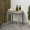 Table de bout d'extérieur carrée en bois d'acacia 18 po Archer