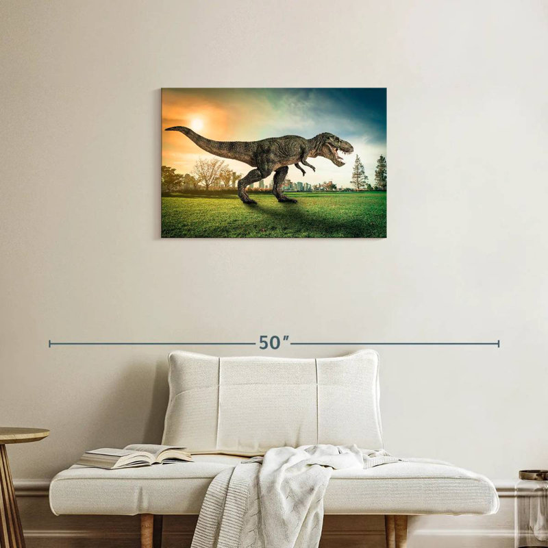 Brampt T Rex In The City, 20" H x 30" W