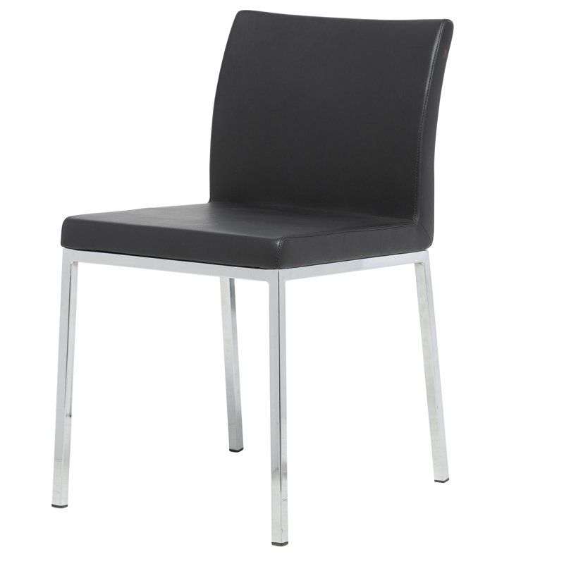 Kunze Jersey Upholstered Dining Chair, Black