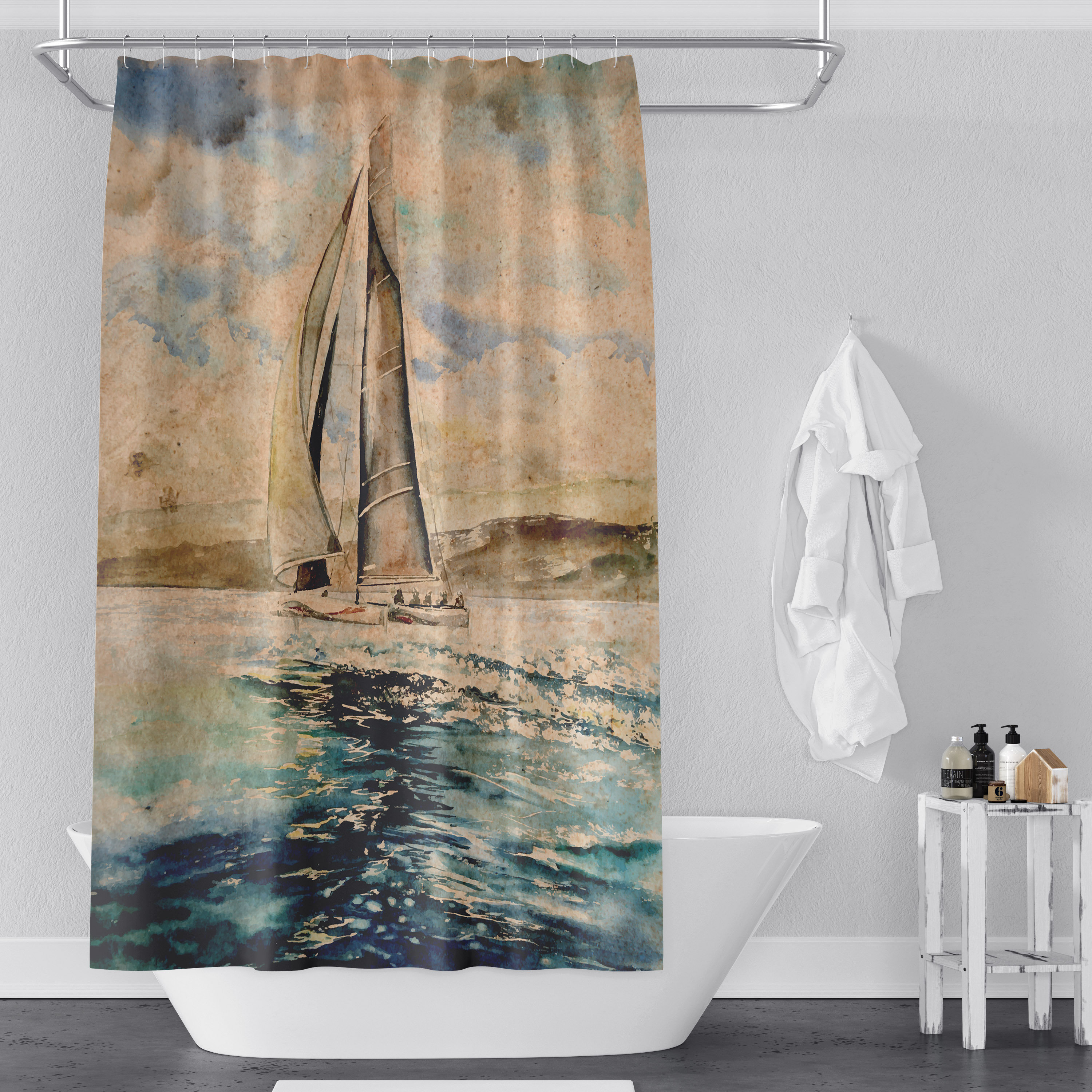 Sail Boat - Rock the Lake Accessories Beach Towel