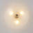 3 - Light Vintage Bowl Glass Shade Semi Flush Mount-546424069