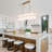 Ajanee 5 Light Linear Square/rectangle Chandelier With White Fabric Hardback Shade - 11.02'' H X 39.37' W-485203006