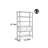 Light luxury style solid wood bookcase