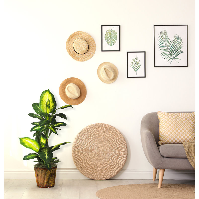 42'' Faux Foliage Plant in Plywood Basket