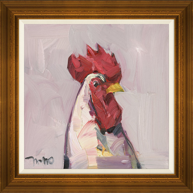 Chicken Portrait Painting by Joseph Mota