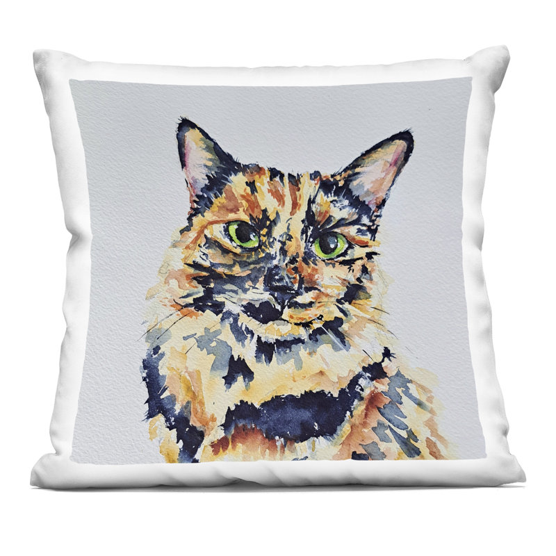 Coussin décoratif Expressive Tuxedo Cat, par Tatiana Roberts