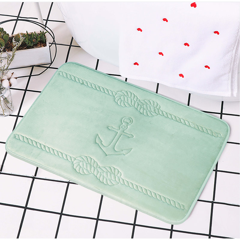 Tapis de salle de bain, Sauge, L 20 po x L 32 po