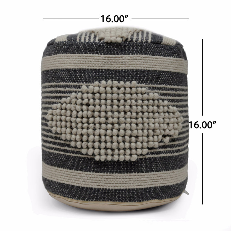 Repose-pieds cylindrique en tissu, repose-pieds