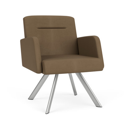 Willow Lounge Reception Guest Chair Steel Legs