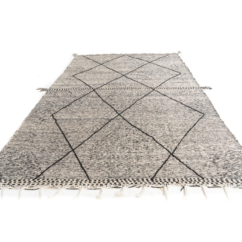 Tapis noir et blanc Julian