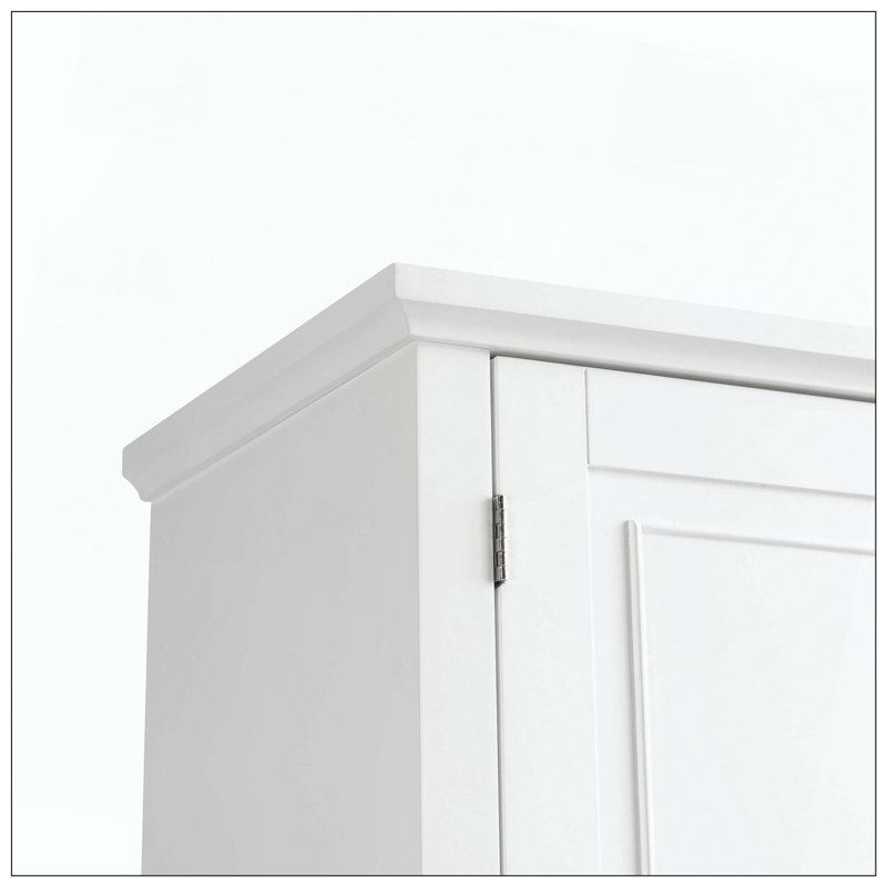 Étagère de rangement pour salle de bain, Blanc