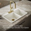 Riverby 33 In. Top-Mount Double-Bowl Kitchen Sink-1017940970-1017940971-1035019190