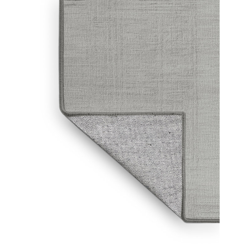 Tapis abstrait gris lavable à la machine, Carré 6 pi