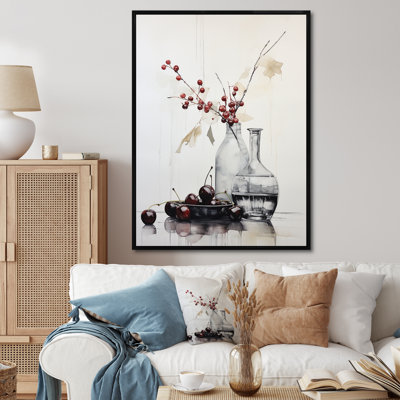 «Mai Red Minimalisme Elegance In Pottery II», reproduction sur toile