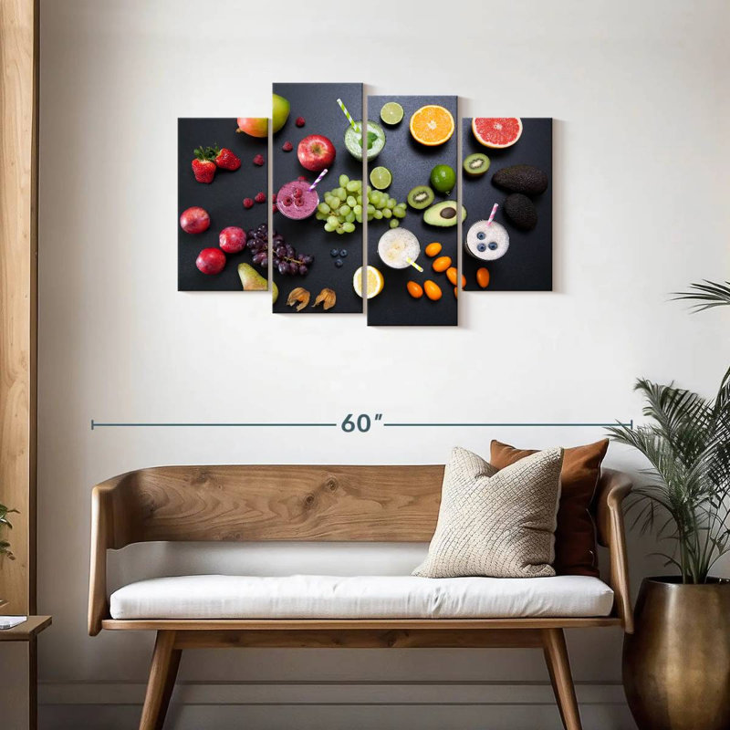Yarlin Fruit Smoothies, 27" H x 43" W