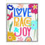 Art audacieux encadré noir "Bold Love Peace Joy" par CAD Designs-1403852186-1403852191