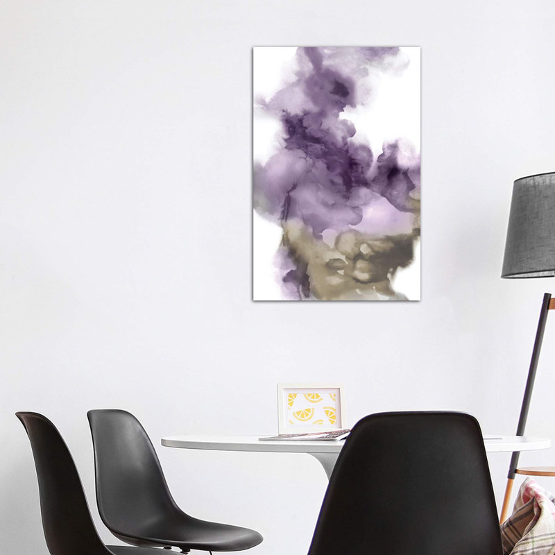 «Derive in Amethyst I» par Daniela Hudson - reproduction d'art, H 48 po x l 32 po x P 1,5 po, Toile tendue