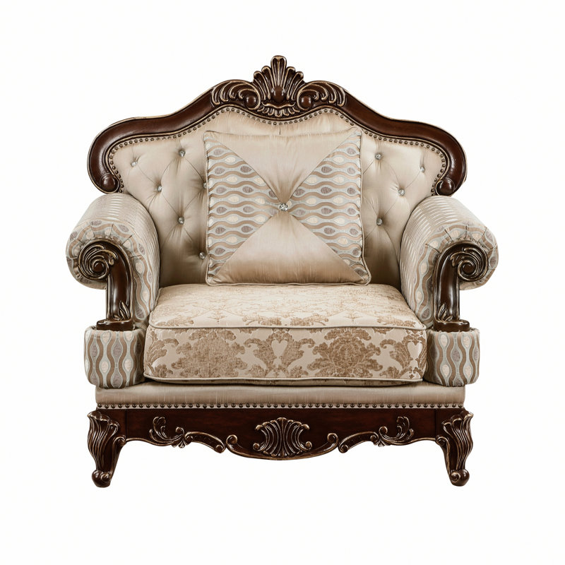 Chaise d'appoint traditionnelle pour le salon
