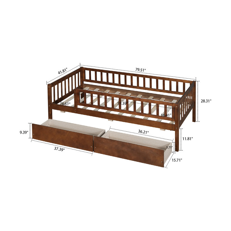 Daybed, Walnut