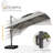 Karnesha Eco-Friendly Advanced Fabric 10" x 10" Square Cantilever Umbrella  with Base-1153511198