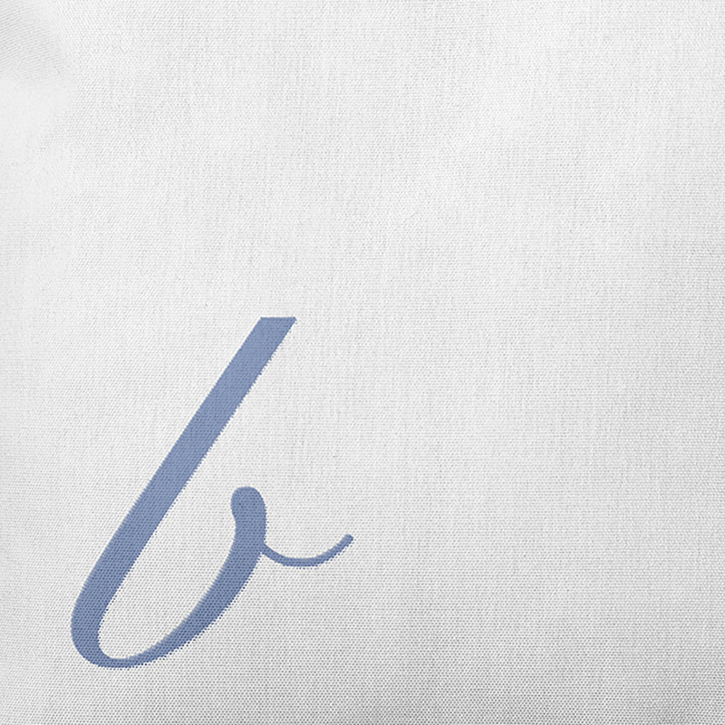 Monogram Design Collection Reversible Throw Pillow, 20"x20", Blue, B