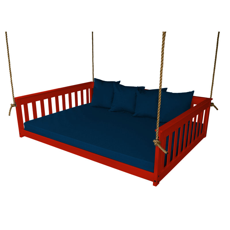 Carol Solid Wood Daybed, Tractor Red, Full