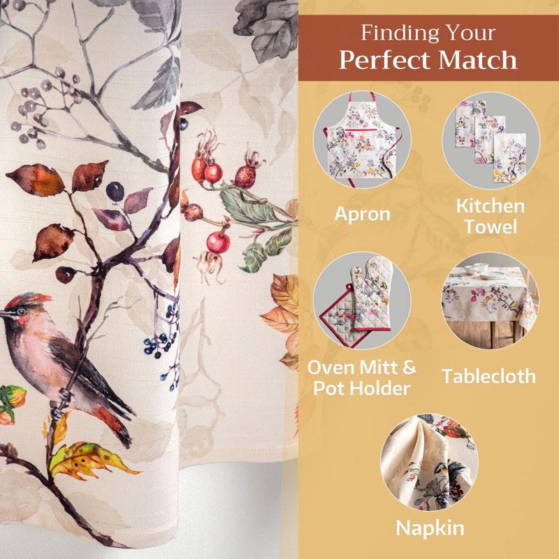 Maison d' Hermine Kitchen Curtains Sets for Windows 100% Cotton Set of Kitchen Curtains Valances for Home [2 Tiers (28"X36") and 1 Valance (56"X18")] Cafe Valentines Day Gifts (Equinoxe - Beige)