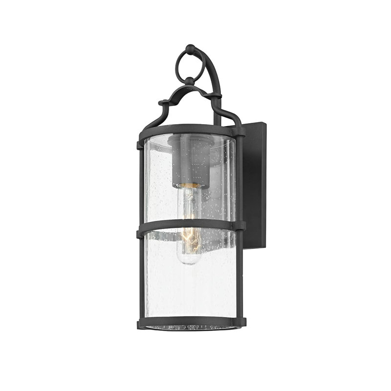Burbank 1 Light Wall Sconce, Black, 14" H x 6.25" W x 7" D