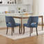 Ensemble de 2 chaises de salle à manger en bois rembourrées en tissu pour salle à manger-952804141-952804140
