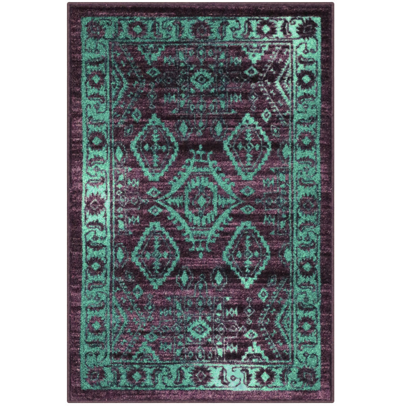 Eual Oriental Indoor Rug, Rectangle 2'6" x 3'10"