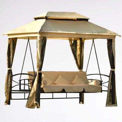 Kobus 8.9 Ft. W x 5.9 Ft. D Metal Patio Gazebo