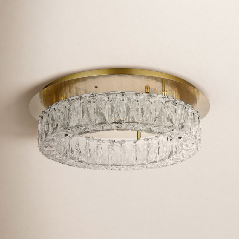 Bodell 5 - Light 17.7'' LED Flush Mount, 5.1" H x 18" W x 18" D, Gold, 22.5