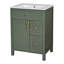 Meuble-lavabo simple 24 po avec plateau en céramique-2010483082