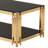 47 '' Rectangular Glass Double-Layer Coffee Table