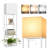 Modern Floor Lamp With Shelves, 3-Tier Wooden Standing Lamp With Multi-Color LED Bulb, Storage Shelf Lamp For Living Room, Bedroom, Office