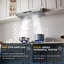 IKITCHEN 36" Stainless Steel 900 CFM Ducted (Vented) Under Cabinet Range Hood with Baffle Filter-87043807