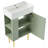 21.6" Bathroom Vanity, Combo Cabinet, Bathroom Storage Cabinet, Single Ceramic Sink, Left Side Storage, Bathroom Vanity-463173243