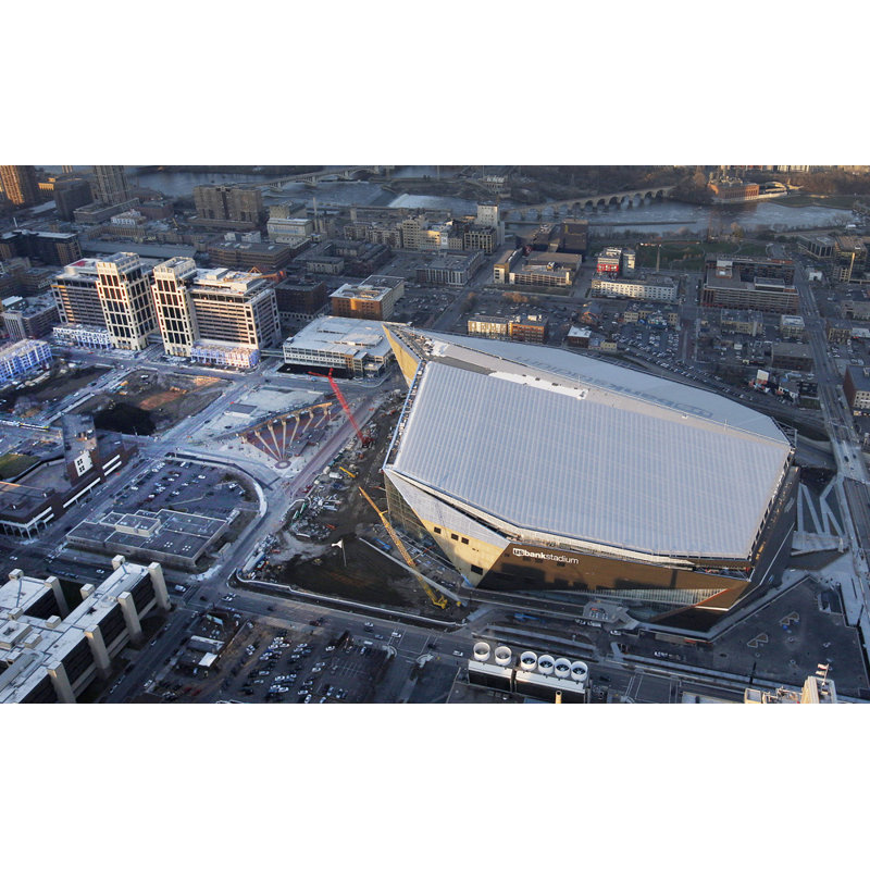 U.S. Bank Stadium, H 15 po x l 24 po