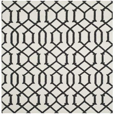 Tapis géométrique en laine tissé à la main Alona