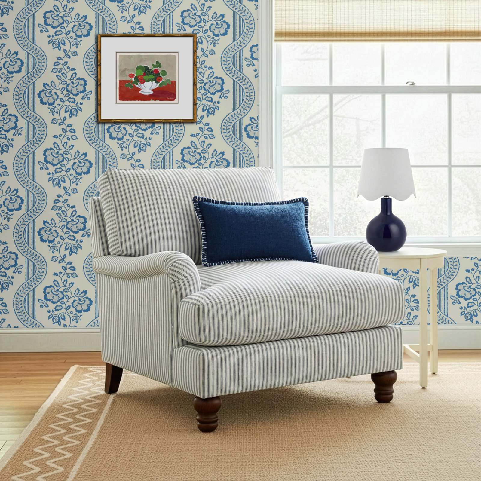 Walters Armchair, Conversation Capri Basketweave