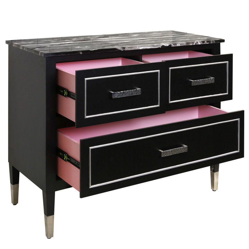 Chimdiadi - Stealth 3-Drawer Chest - Black