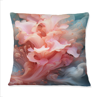 Coussin bleu et rose clair Abstract Playfulness - Abstract Shapes