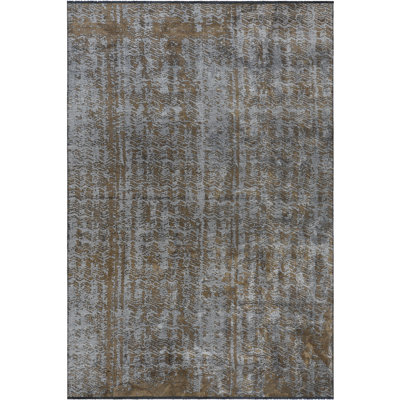Rapture Abstract Flatweave Silver Gray/Mink Brown Area Rug