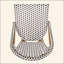 Tabouret de bar d'extérieur français en rotin de 29,5 po avec structure en aluminium et finition bambou (ensemble de 2)-121061999
