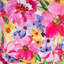 Watercolour Floral Indoor-Outdoor Cushion, Multicolour
