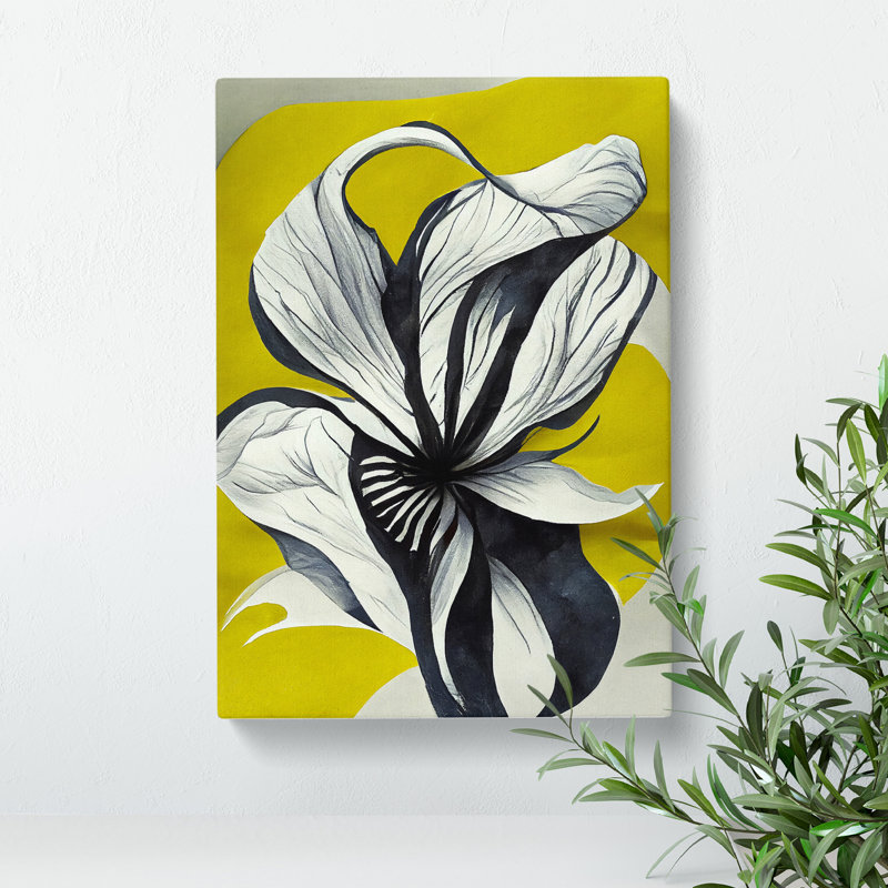 Flowers Abstract Art No.1 - Wrapped Canvas Print, 50cm H x 35cm W x 3cm D